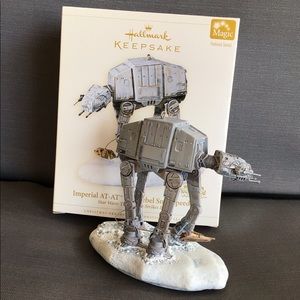 Hallmark Keepsake Star Wars Imperial AT-AT and Rebel Snowspeeder Ornament